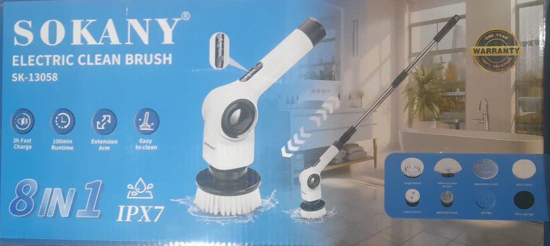 برس شستشو شارژی مدل SK-13058 برند SOKANY — تصویر ۳