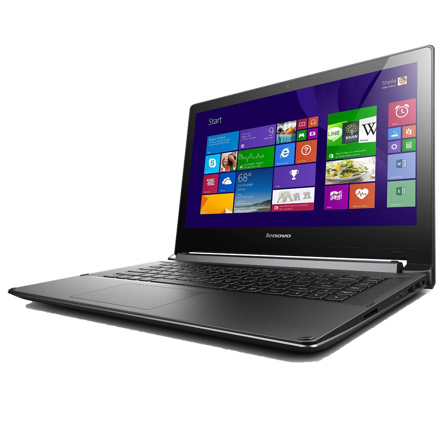 استوک Lenovo flex 2-15 core i3 4th /8 /256 touch 2-in-1 — تصویر ۴