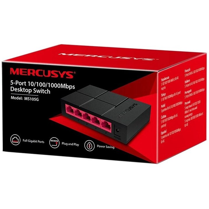 سوئیچ ۵ پورت مرکوسیس مدل MS105G — تصویر ۴