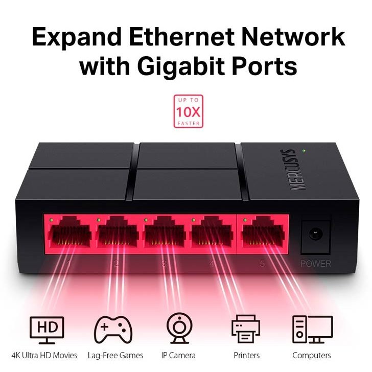 سوئیچ ۵ پورت مرکوسیس مدل MS105G — تصویر ۷