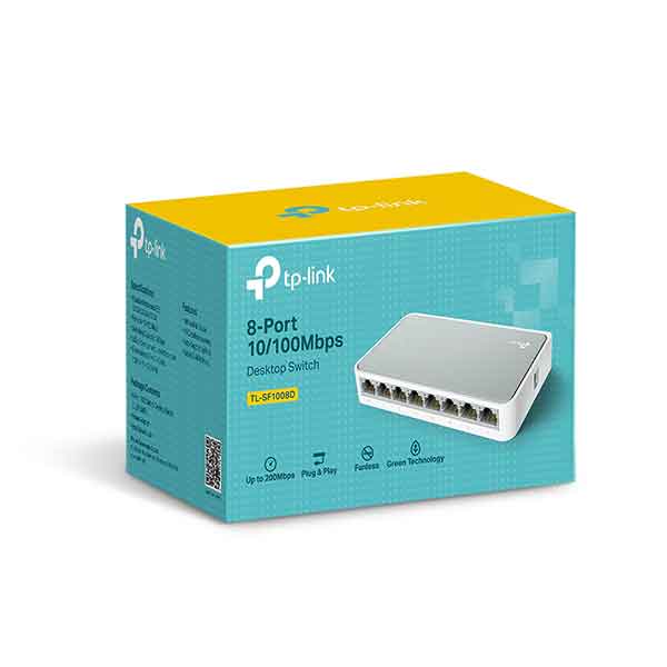 سوئیچ 8 پورت مگابیتی و دسکتاپ تی پی لینک مدل TL-SF1008D — تصویر ۶