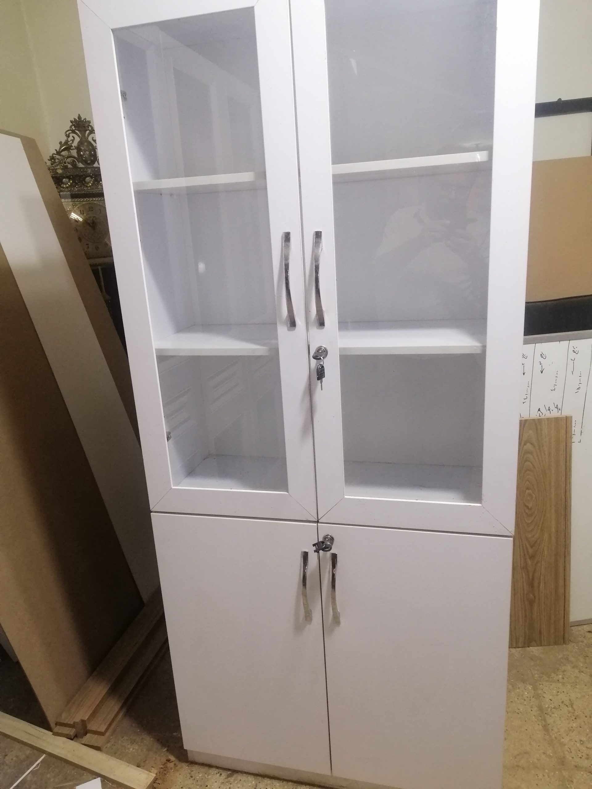 کتابخانه جازونکن اداری ام دی اف درب شیشه — تصویر ۸