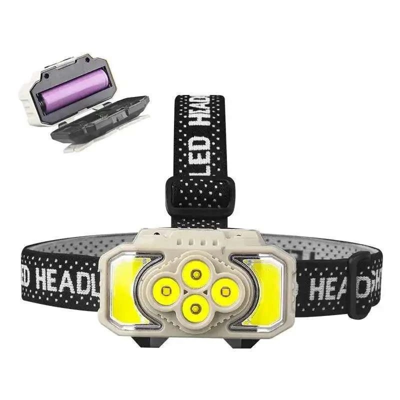 چراغ پیشانی COB+4 led مدل HX-815S — تصویر ۳