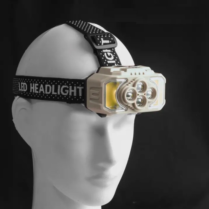 چراغ پیشانی COB+4 led مدل HX-815S — تصویر ۴