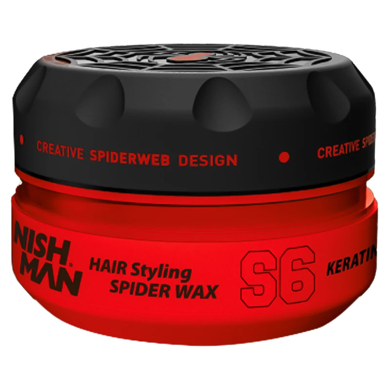 واکس مو نیشمن سری Spider مدل Keratin Fiber S6 حجم 150 میلی لیتر — تصویر ۳