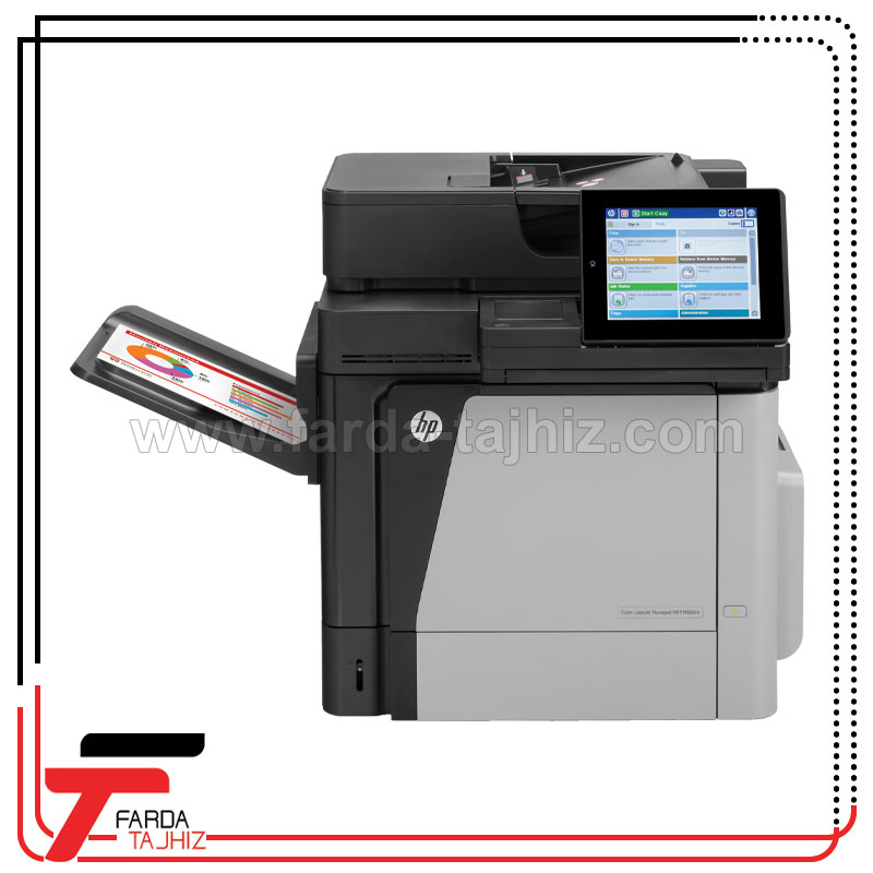پرینتر لیزری چندکاره رنگی اچ پی M680dn استوک — تصویر ۳