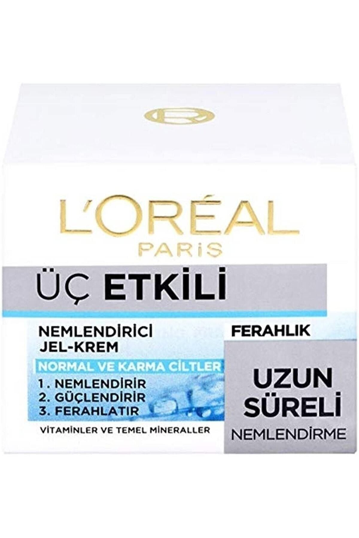کرم مرطوب کننده لورال L’Oreal با عملکرد ۳ گانه حجم ۵۰ میل