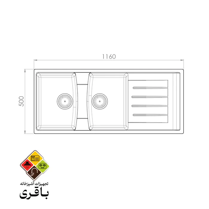 سینک گرانیتی کن مدل الیت| ELIT — تصویر ۷