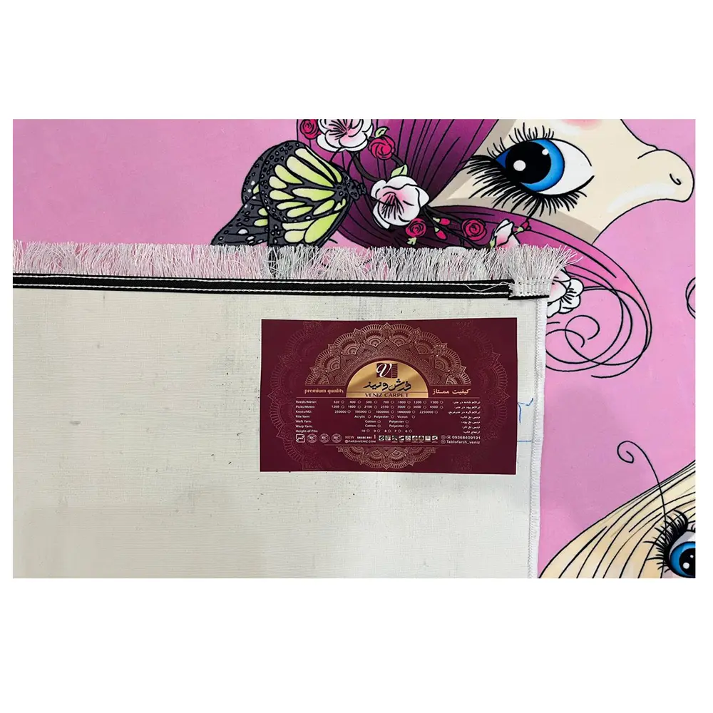 فرش اسب شاخدار و دختر کد 1148 — تصویر ۵