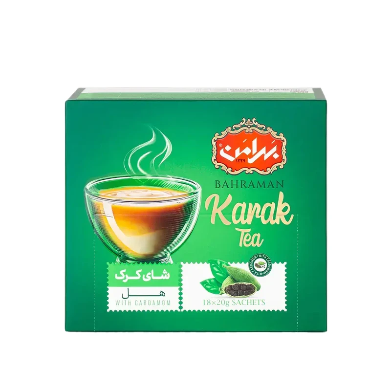 چای کرک هلدار بهرامن بسته 18 عددی
