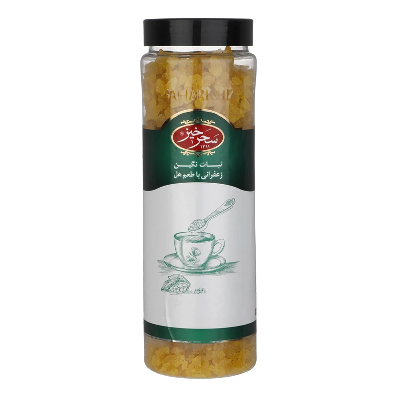 نبات نگین زعفرانی هل دار سحرخیز 500گرم — تصویر ۲
