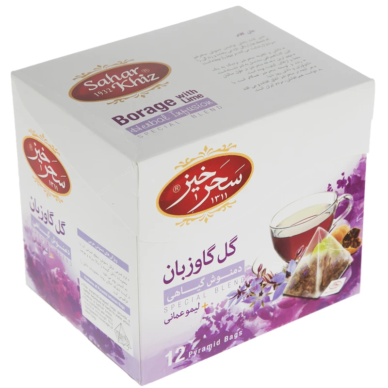 دمنوش گل گاوزبان سحرخیز 12 عددی