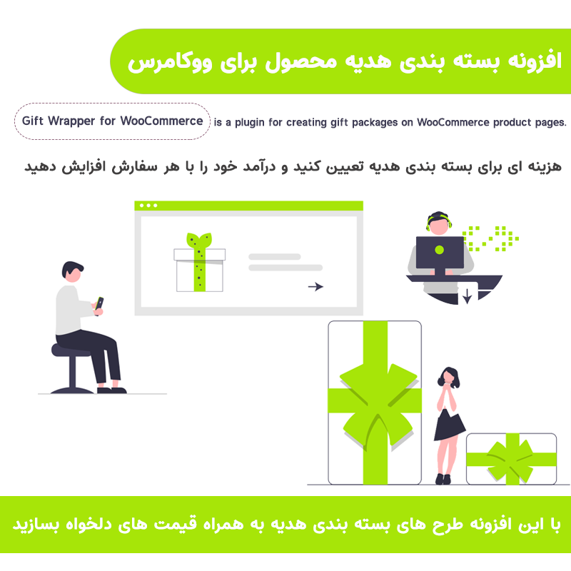 افزونه بسته بندی هدیه محصولات ووکامرس | Gift Wrapper for WooCommerce — تصویر ۳
