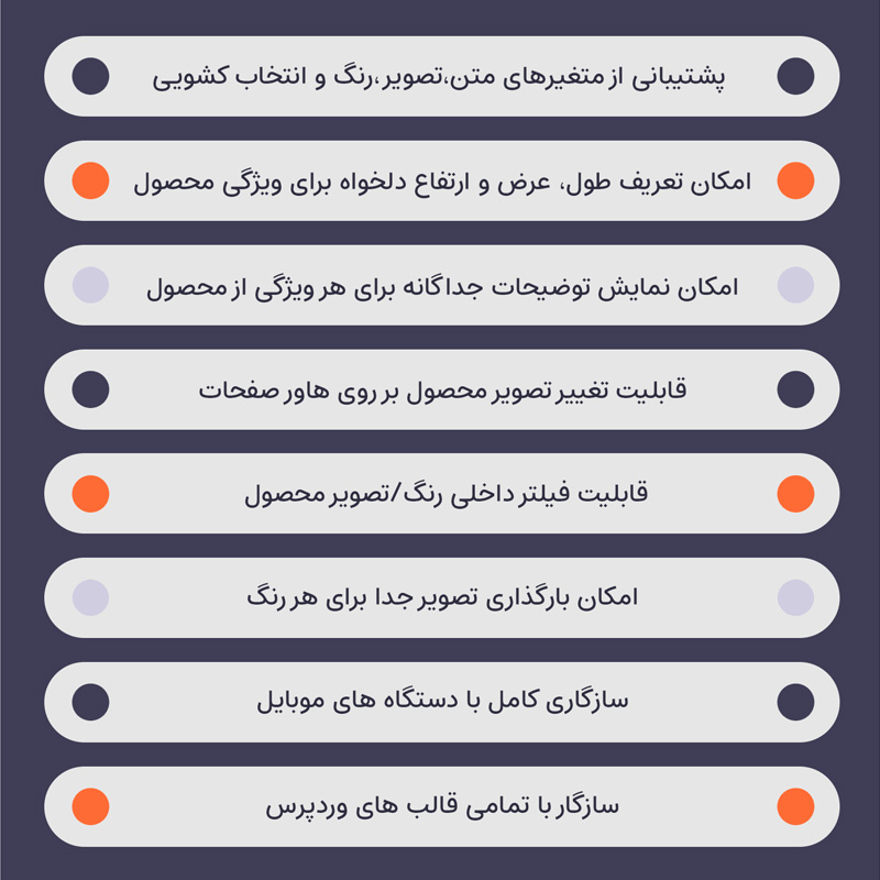 افزونه تغییر رنگ و تصاویر محصولات ووکامرس اسواچز | WooSwatches — تصویر ۳