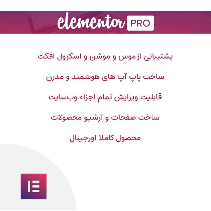 افزونه المنتور پرو صفحه ساز فارسی + درون ریزی آنلاین تمپلت آماده | Elementor Pro — تصویر ۶