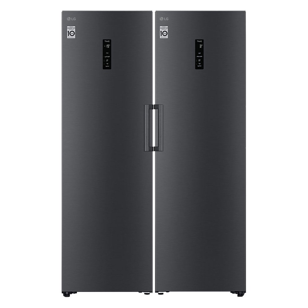 یخچال و فریزر دوقلو ال جی رنگ دودی GC-B511EADM و GC-B514EAFM — تصویر ۲
