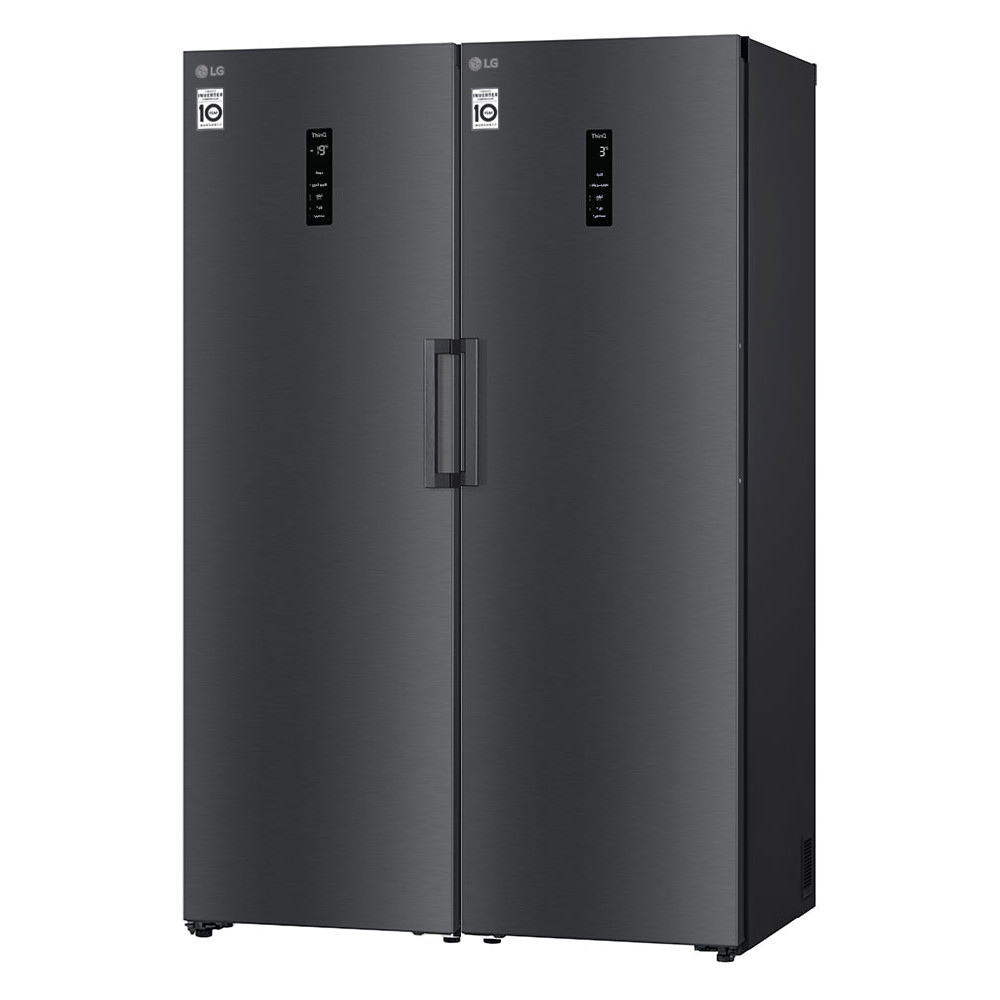 یخچال و فریزر دوقلو ال جی رنگ دودی GC-B511EADM و GC-B514EAFM — تصویر ۳