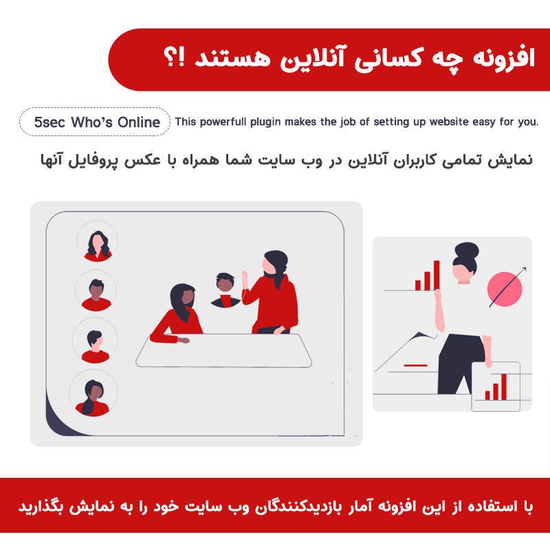 افزونه نمایش کاربران آنلاین سایت | 5sec Who’s Online — تصویر ۲
