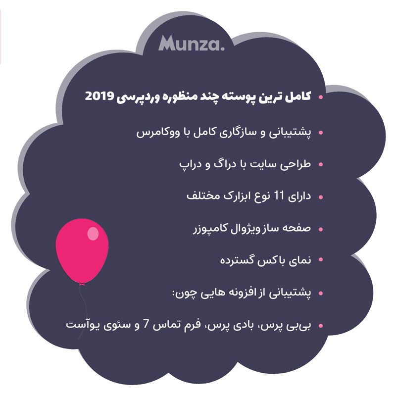 قالب چند منظوره مونزا | Munza Theme — تصویر ۳