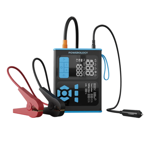 دیاگ و جامپ استارتر و کمپرسور چندکاره پاورولوژی مدل PPBCHA95BKBU Powerology Jump Starter OBD II Car Fault Diagnosis Tool