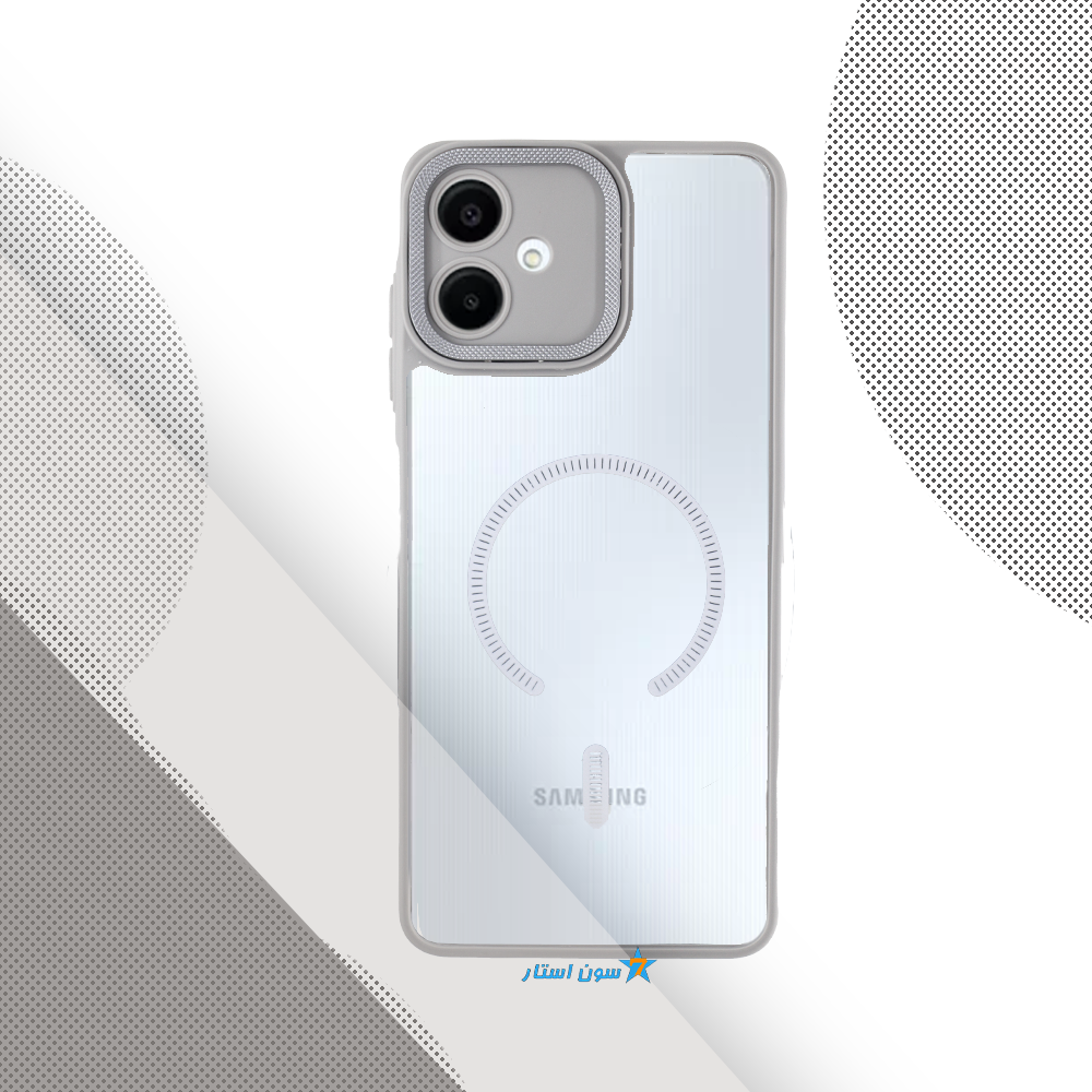 قاب سامسونگ A06, 4G پشت طلق دور سیلیکونی طرح مگسیف — تصویر ۳