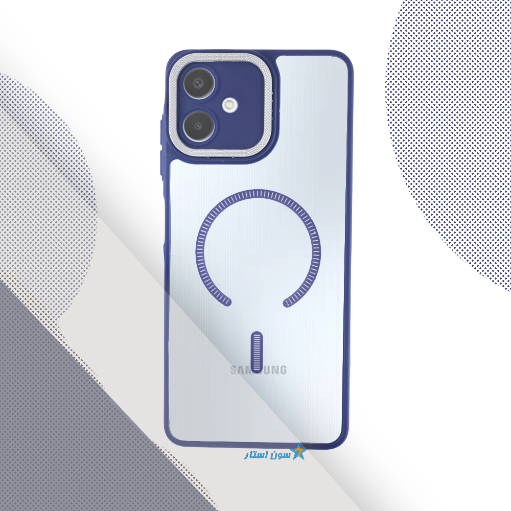 قاب سامسونگ A06, 4G پشت طلق دور سیلیکونی طرح مگسیف — تصویر ۴