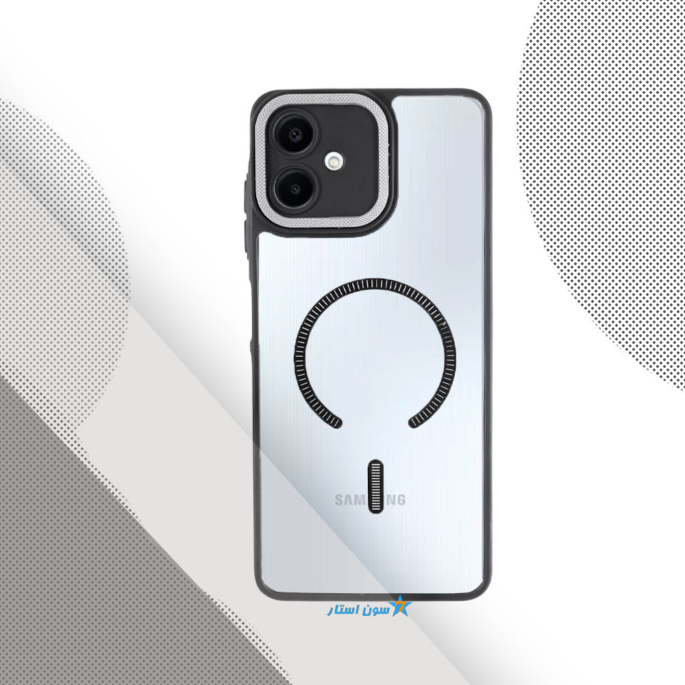 قاب سامسونگ A06, 4G پشت طلق دور سیلیکونی طرح مگسیف