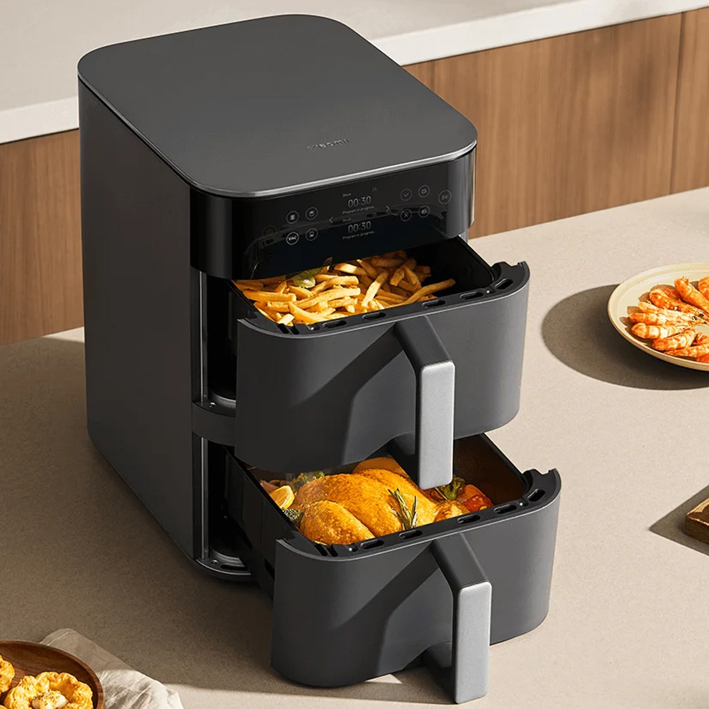 سرخ کن بدون روغن 12 لیتری هوشمند شیائومی مدل Xiaomi Smart Double Stack Air Fryer 12L MAF-DS1201 — تصویر ۵