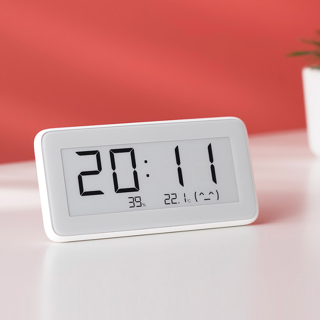ساعت دیجیتال، دماسنج و حسگر رطوبت شیائومی مدل پرو Xiaomi Mi Temperature and Humidity Monitor Digital Clock Pro LYWSD02MMC — تصویر ۳