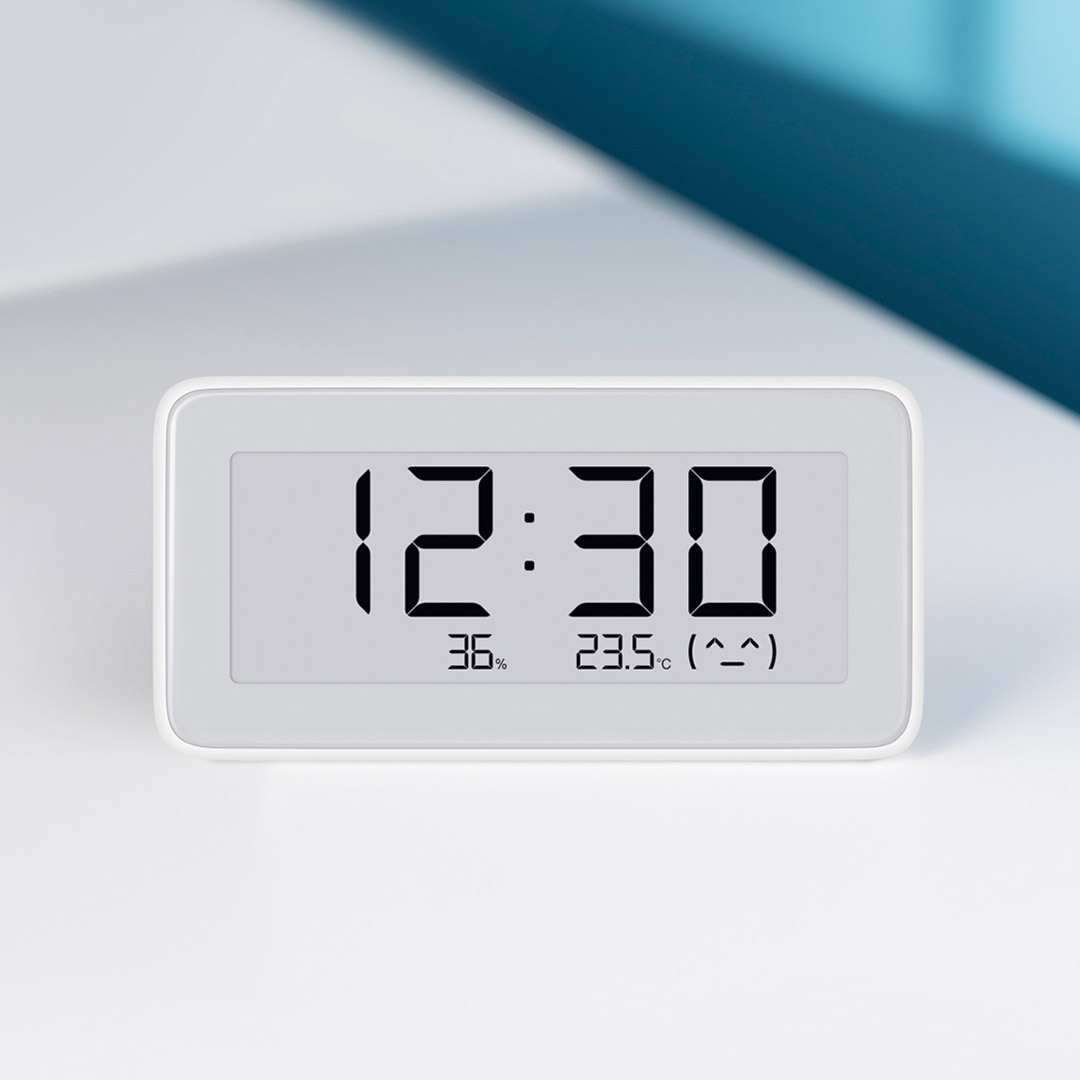 ساعت دیجیتال، دماسنج و حسگر رطوبت شیائومی مدل پرو Xiaomi Mi Temperature and Humidity Monitor Digital Clock Pro LYWSD02MMC — تصویر ۵