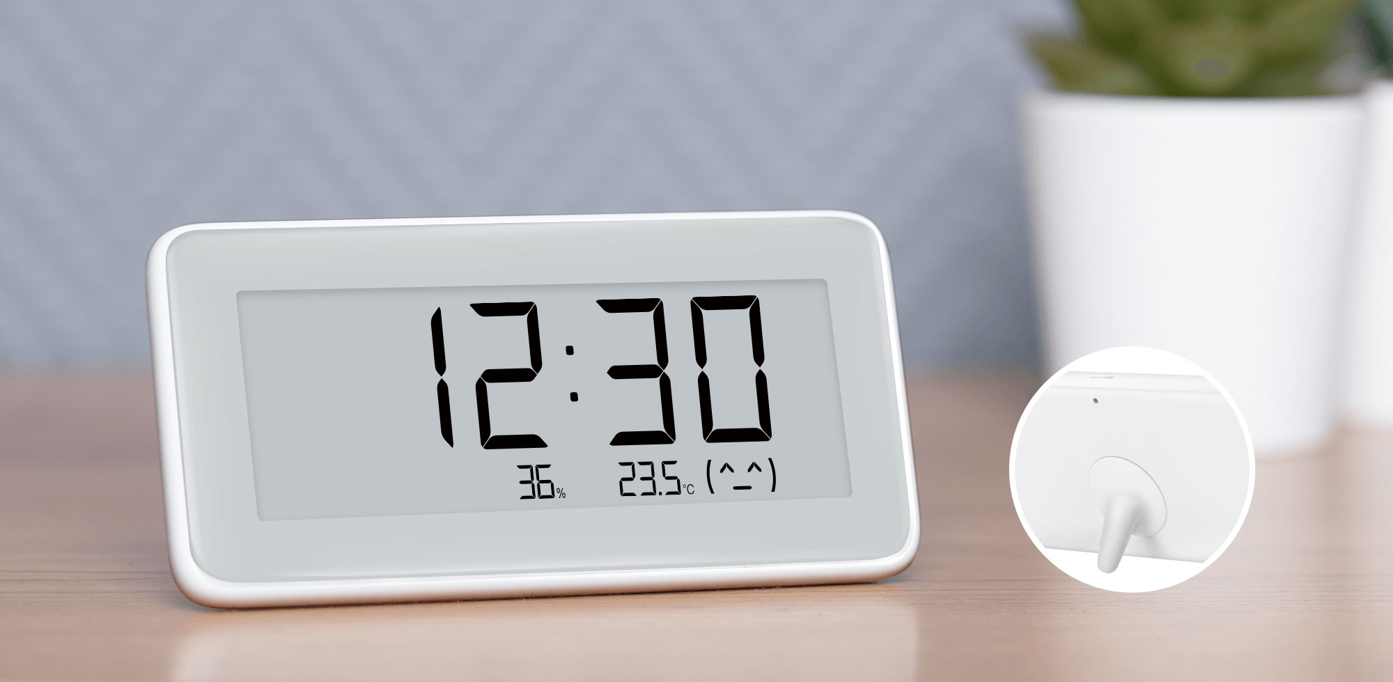 ساعت دیجیتال، دماسنج و حسگر رطوبت شیائومی مدل پرو Xiaomi Mi Temperature and Humidity Monitor Digital Clock Pro LYWSD02MMC — تصویر ۶