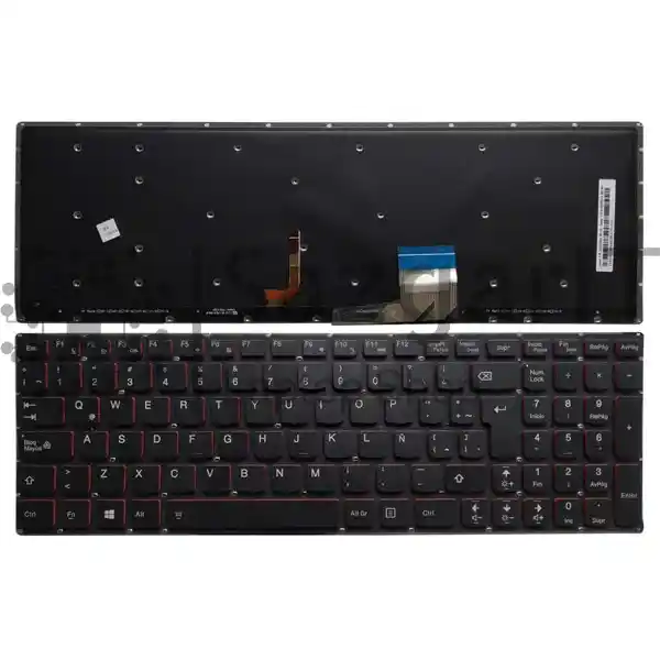 کیبرد لپ تاپ لنوو Keyboard Laptop Y50-70 With Back Light Red Lenovo