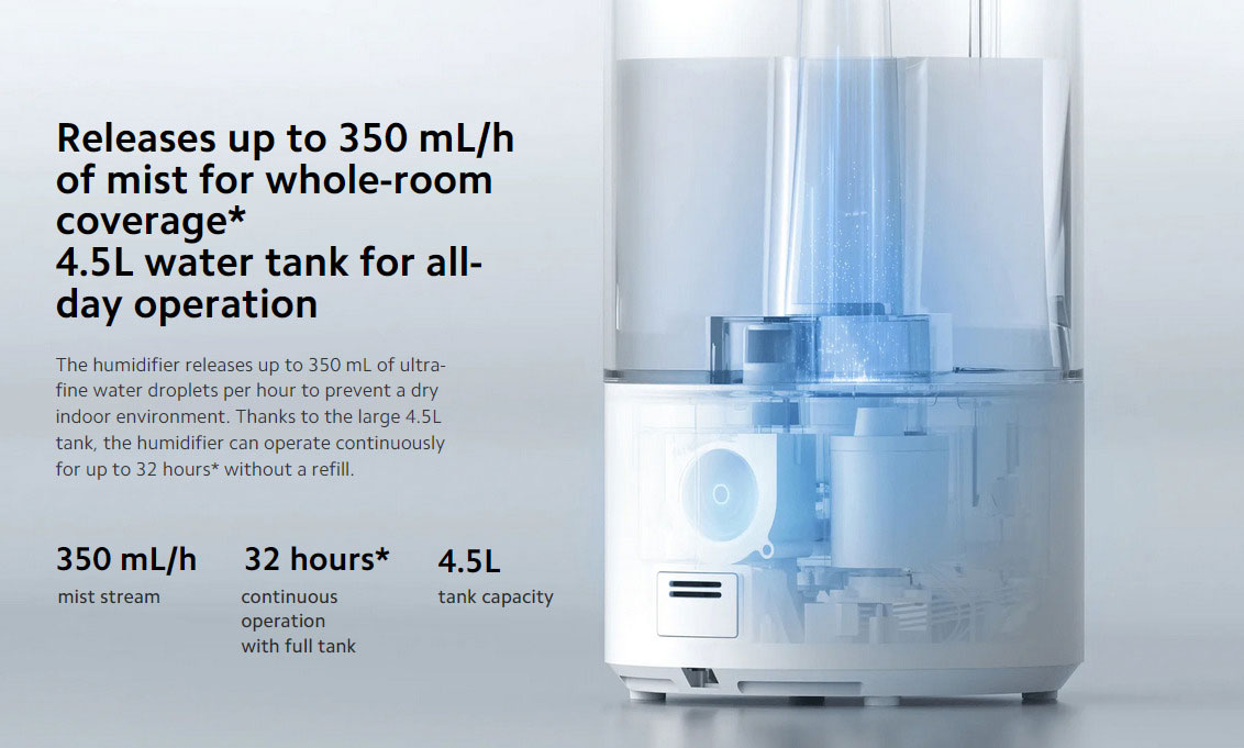 دستگاه بخور سرد هوشمند شیائومی مدل Xiaomi Smart Humidifier 2 — تصویر ۵