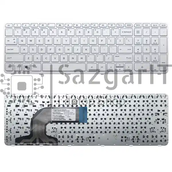 کیبرد لپ تاپ اچ پی Keyboard Laptop 15N White HP