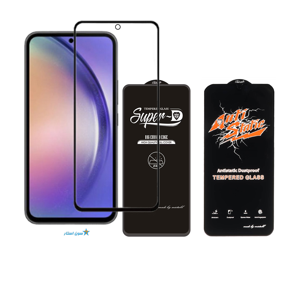 گلس گوشی SAMSUNG A54 مدل سوپرD ,آنتی استاتیک برند میتوبل