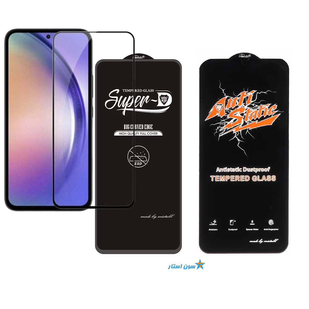 گلس گوشی REDMI 13R مدل سوپرD ,آنتی استاتیک برند میتوبل — تصویر ۲