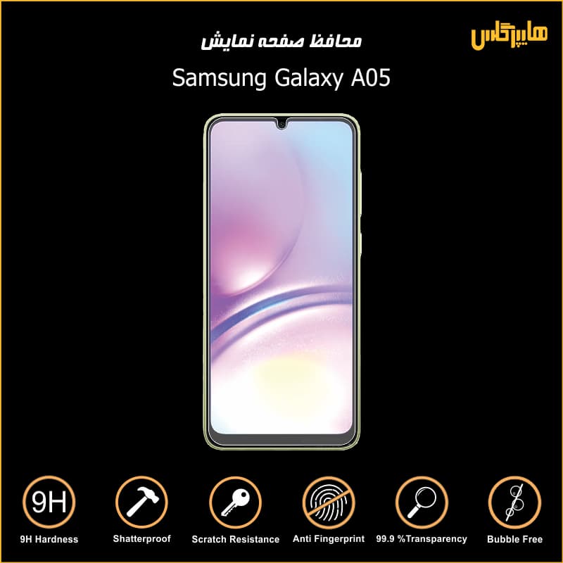 گلس گوشی SAMSUNG A05 مدل سوپرD ,آنتی استاتیک برند میتوبل — تصویر ۶