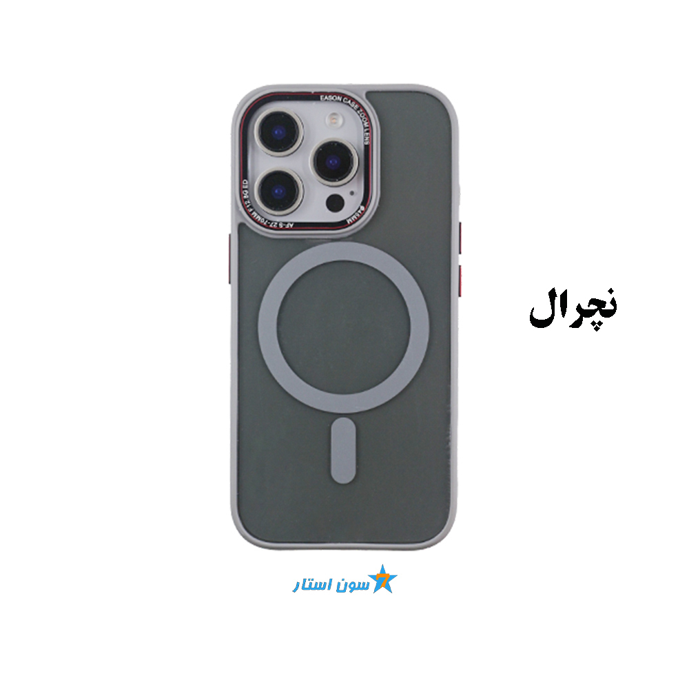 قاب طلقی مگسیف دار دور سیلیکونی آیفون 16PRO — تصویر ۴