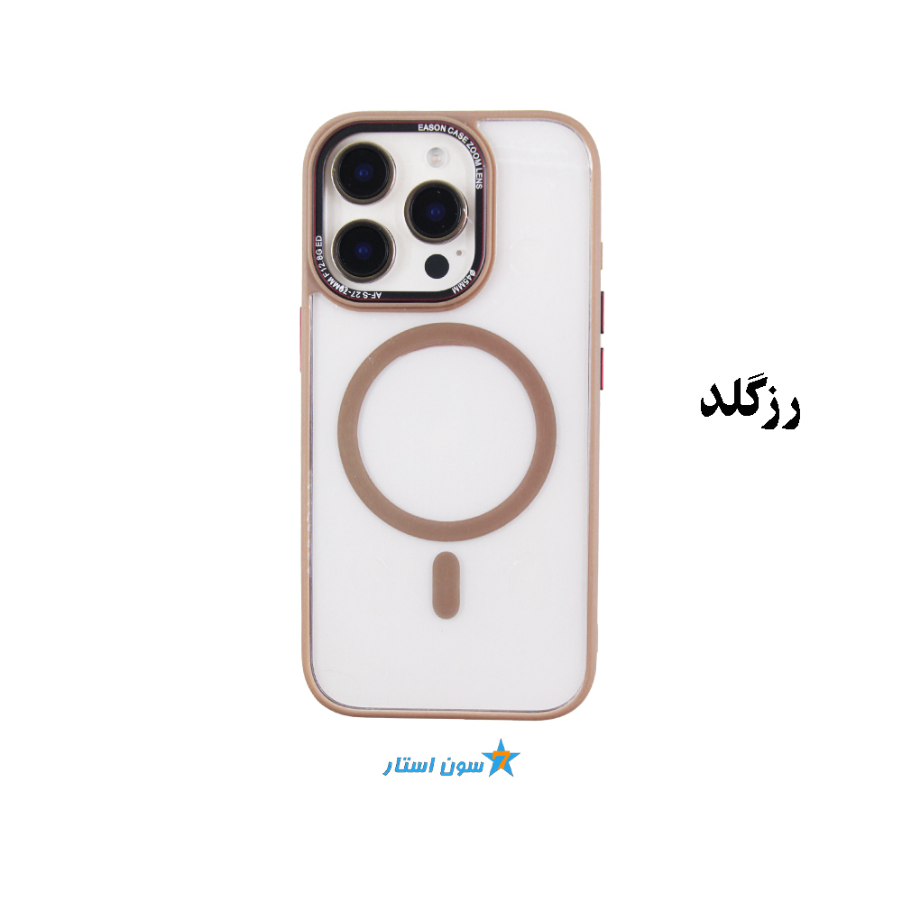 قاب طلقی مگسیف دار دور سیلیکونی آیفون 16PRO — تصویر ۵