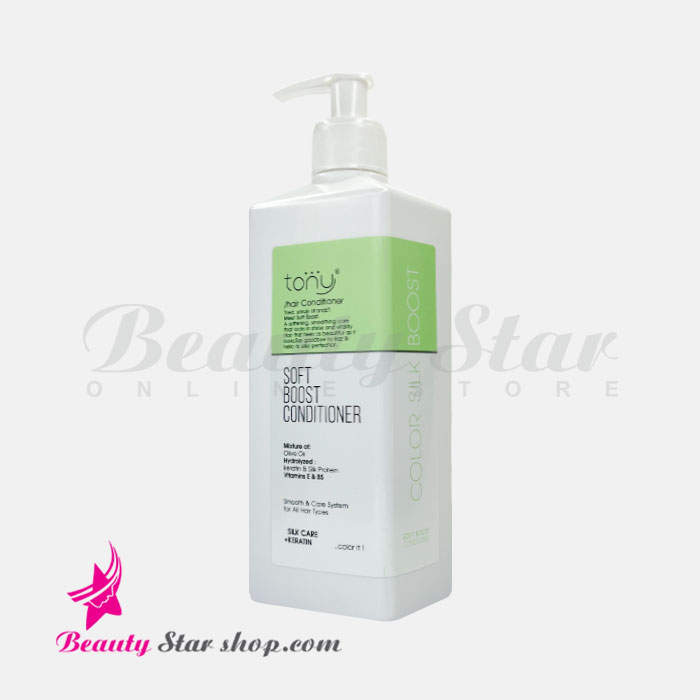 ماسک نرم کننده و تثبیت کننده رنگ مو (با آبکشی) تونی مدل Soft Boost Conditioner حجم 450 میلی لیتر — تصویر ۲