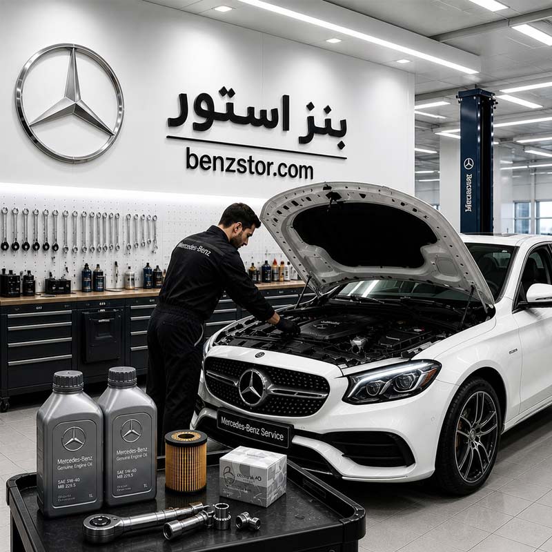 سرویس دوره ای بنز SL500 — تصویر ۲