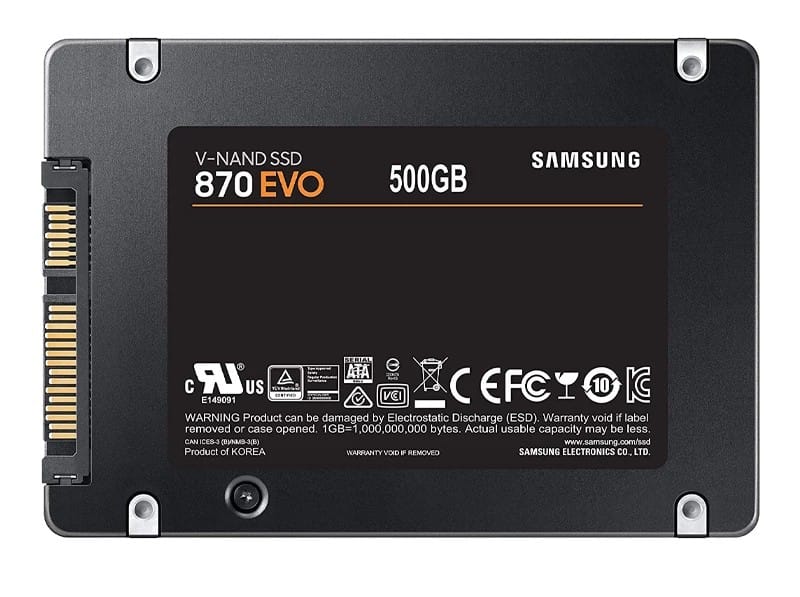 حافظه اس اس دی اینترنال سامسونگ مدل 870EVO ظرفیت 500 گیگابایت استوک