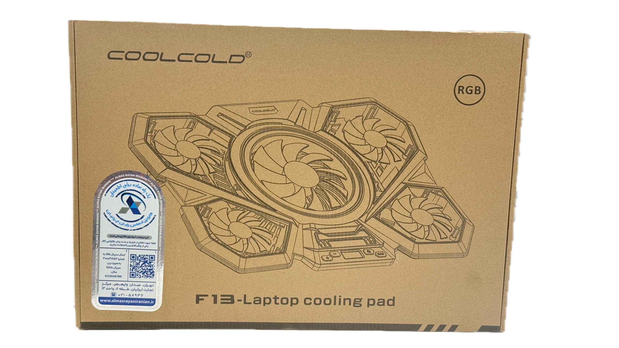 پایه خنک‌کننده لپ‌تاپ کول‌کلد مدل COOLCOLD F13-1 — تصویر ۴