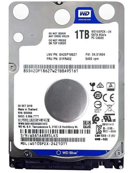هارددیسک استوک اینترنال وسترن دیجیتال مدل WD10spzx — تصویر ۵