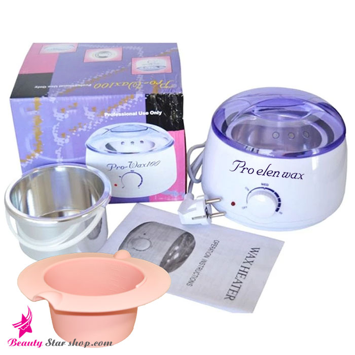 دستگاه وکس گرم کن لکسی لس مدل Pro Elen Wax به همراه قابلمه یدک سیلیکونی — تصویر ۳