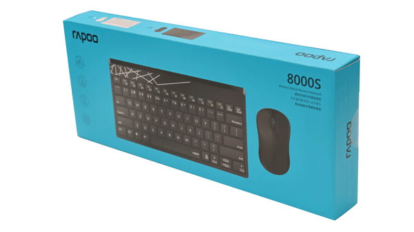 کیبورد و ماوس بی سیم Rapoo 8000s — تصویر ۴