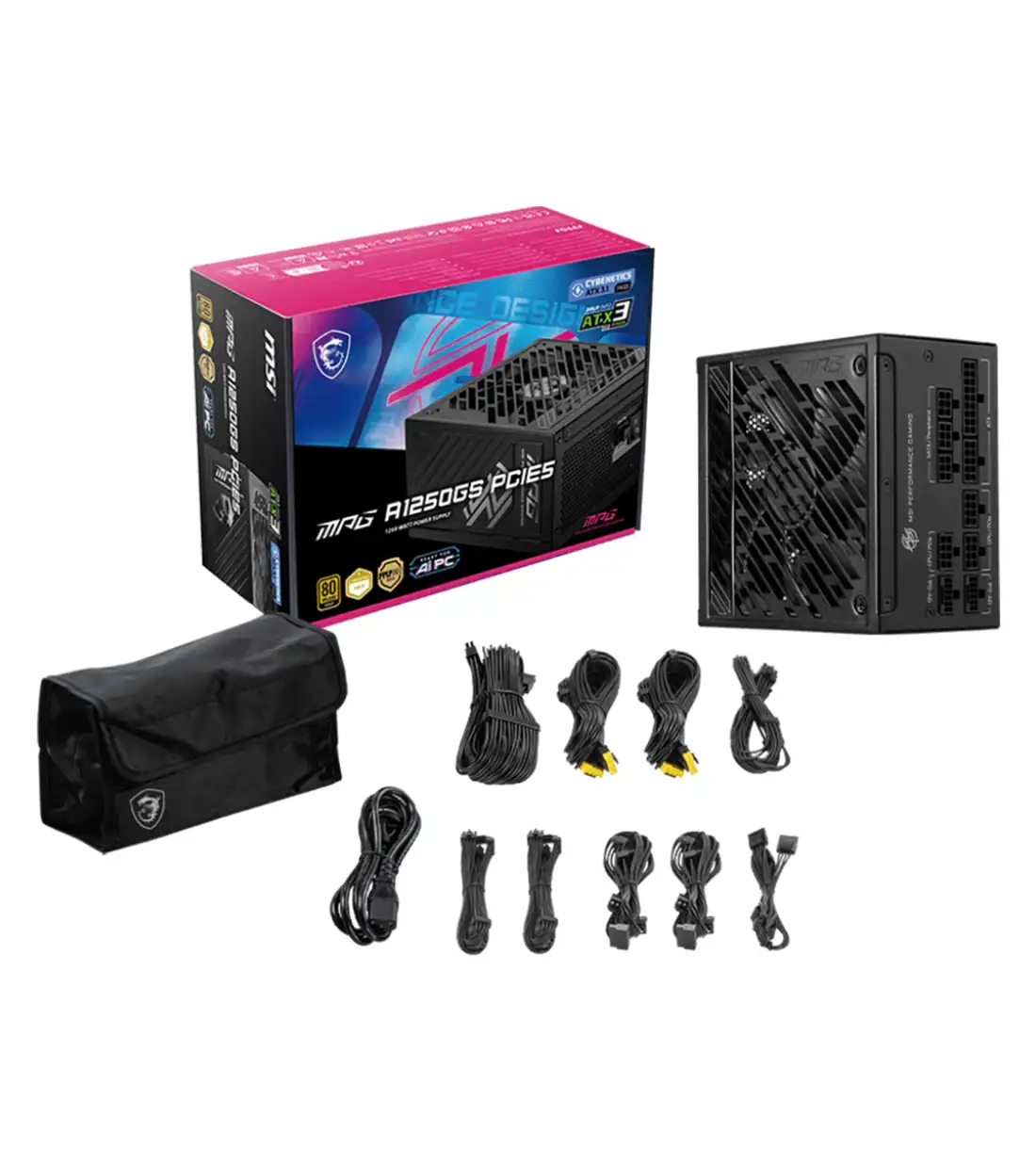 پاور 1250 وات ام اس آی MPG A1250GS PCIE5 Full Modular — تصویر ۶