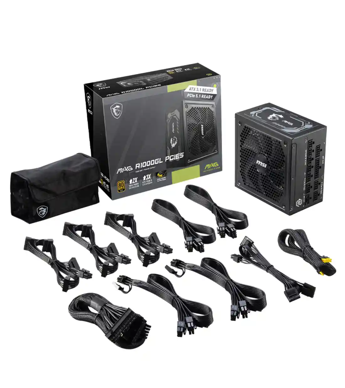پاور 1000 وات ام اس آی MAG A1000GL PCIE5 Full Modular — تصویر ۵