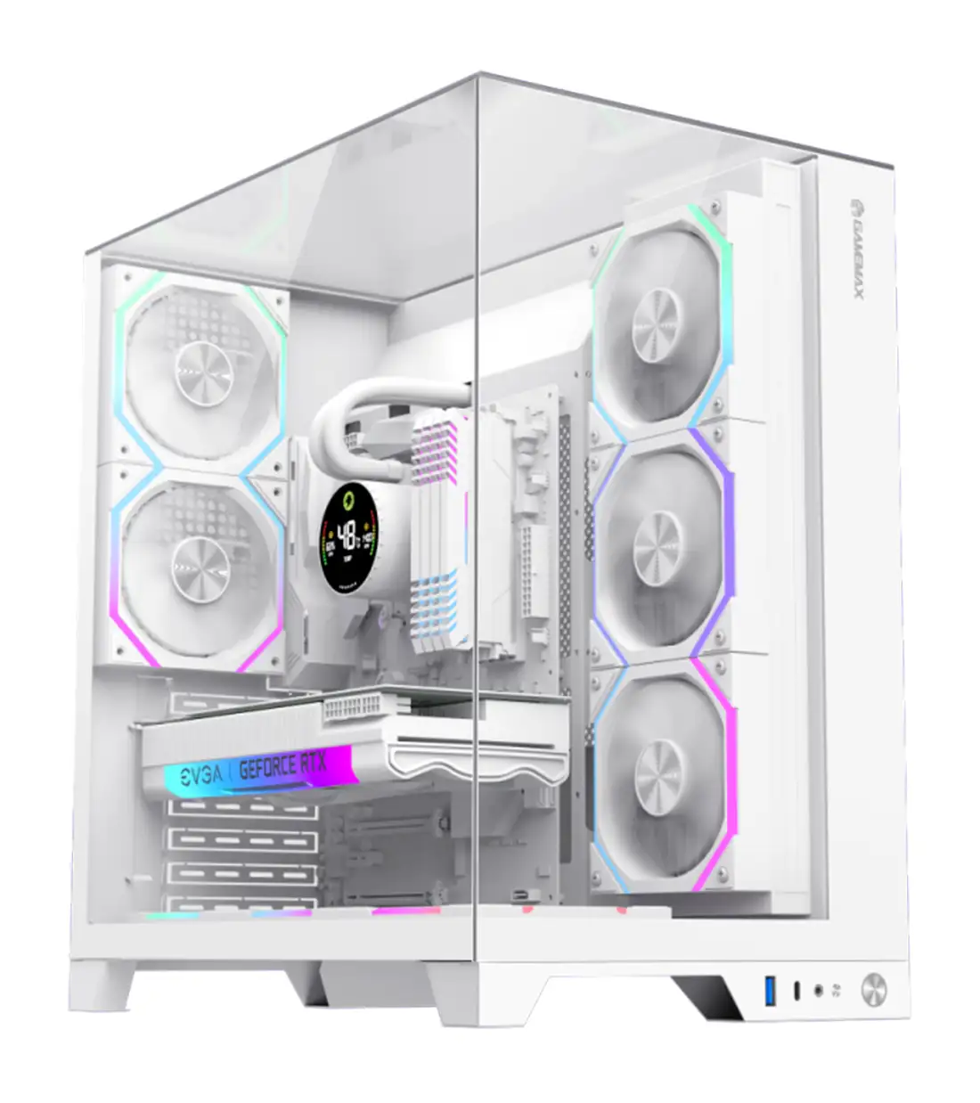 کیس گیمینگ گیم مکس Infinity Pro White — تصویر ۲