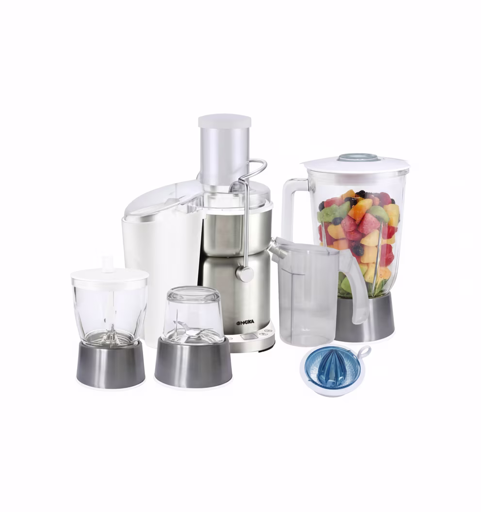 آبمیوه گیری 4 کاره هاریکا مدل H-SM6600W _ سفید — تصویر ۲